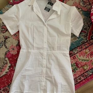 Lioness Fashion Palm Beach Mini Shirt Dress NWT